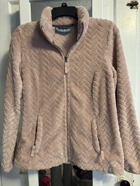 Free Country Plush Zip-Up Jacket in Blush